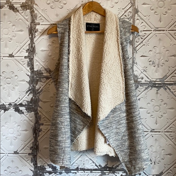 Paper Crane Jackets & Blazers - Ethereal by paper crane fuzzy cascading vest